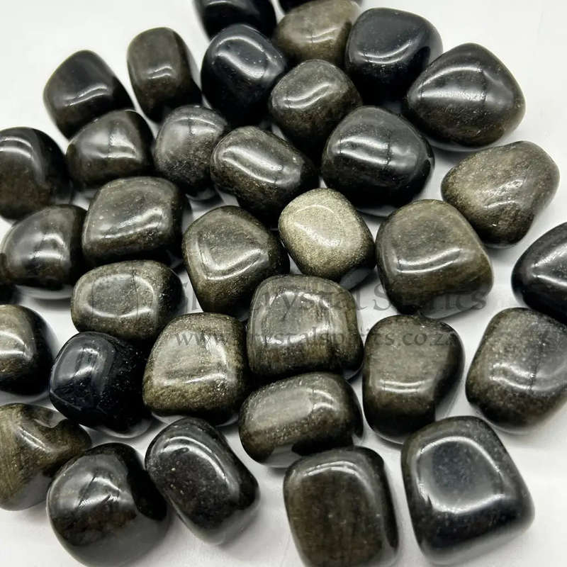 Tumbled Golden Sheen Obsidian