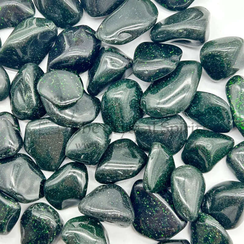 Tumbled Green Goldstone