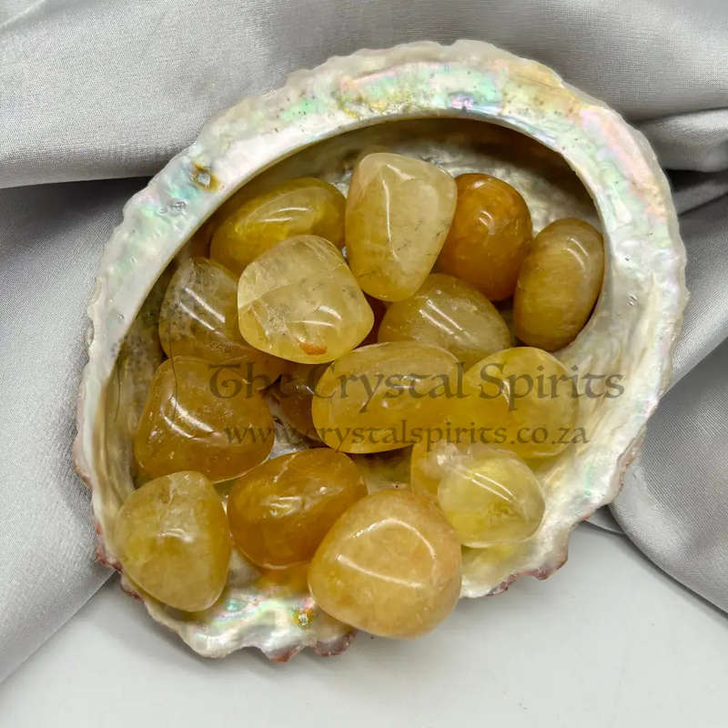 Tumbled Honey Calcite