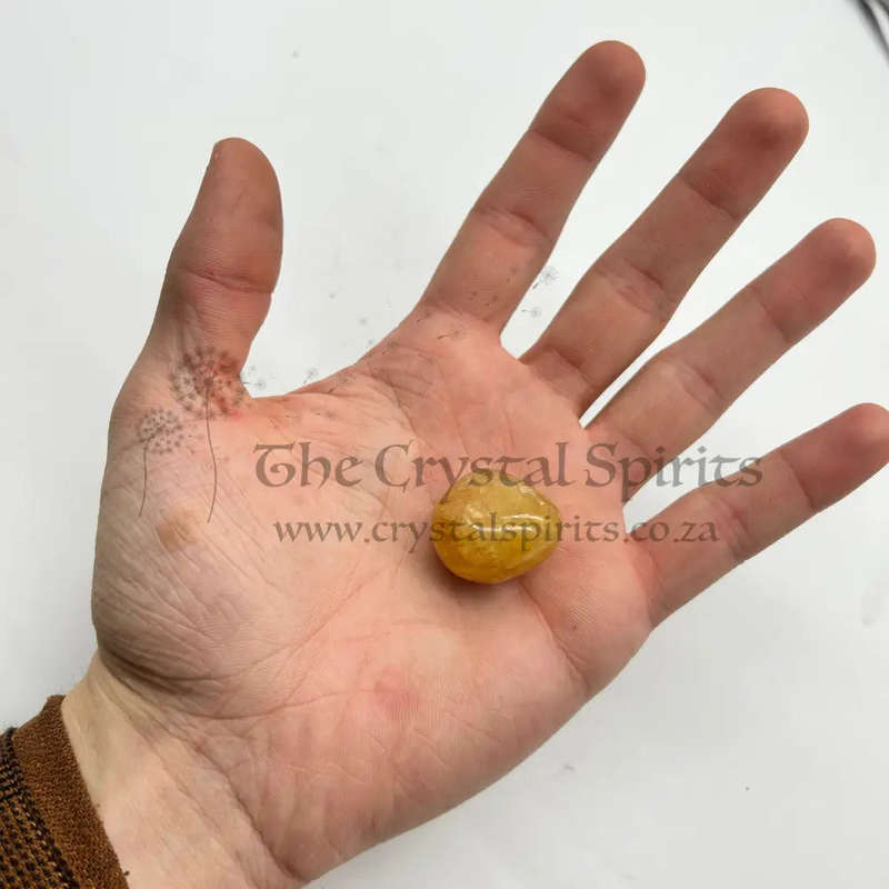Tumbled Honey Calcite