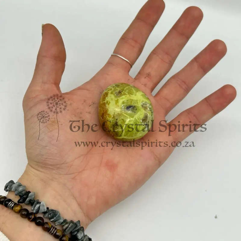 Tumbled Opal Crystal Palm Stone