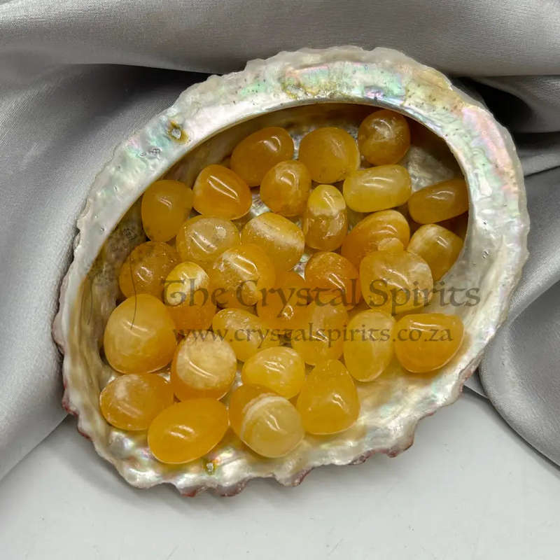 Tumbled Orange Calcite