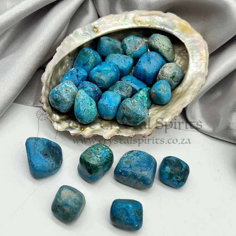 Tumbled Plancheite for Courage