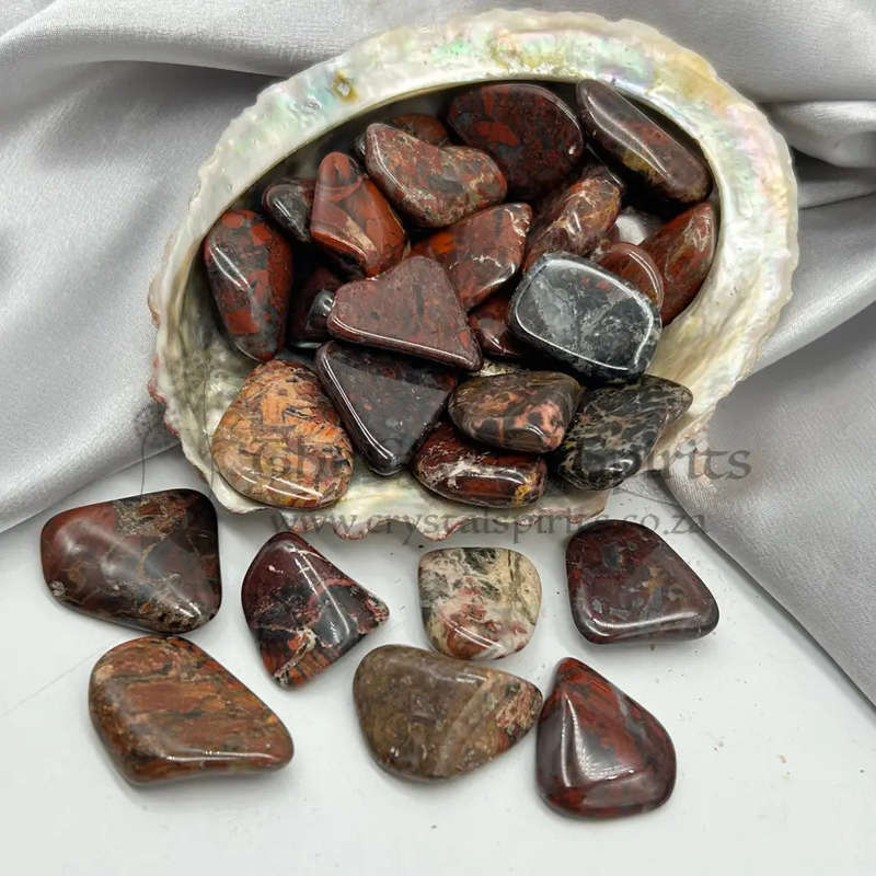 Tumbled Red Brecciated Jasper Crystal