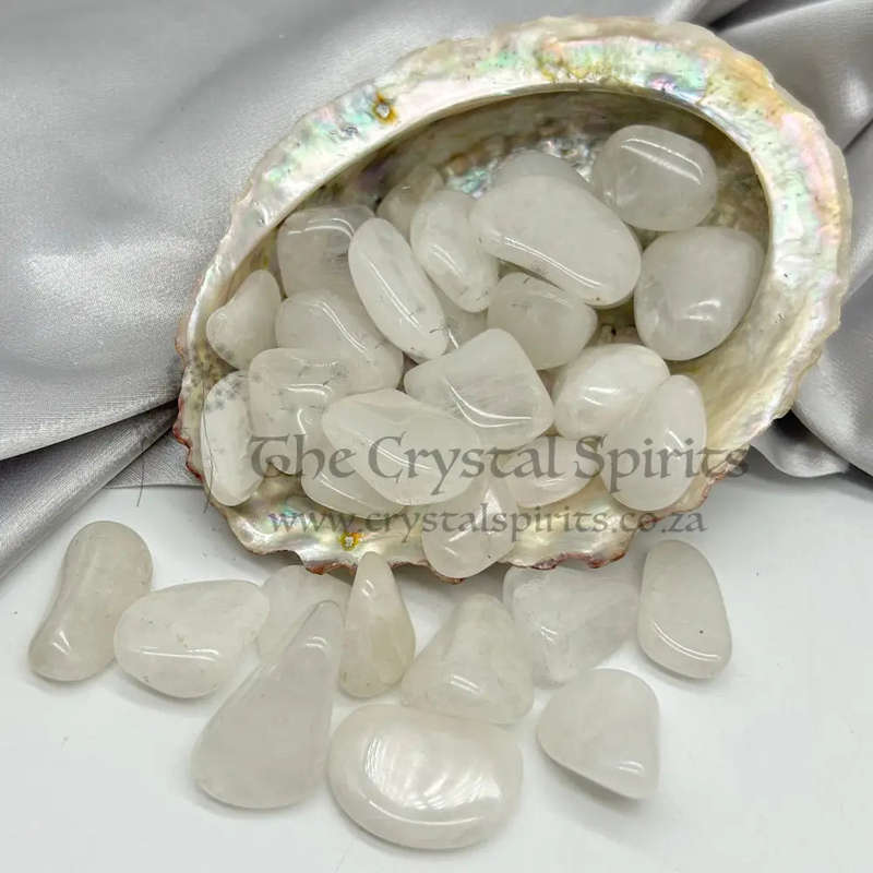 Tumbled Snow Quartz
