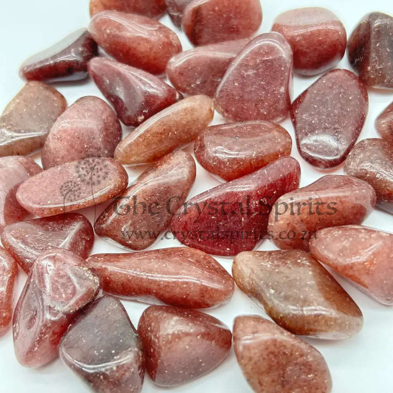 Tumbled Strawberry Aventurine