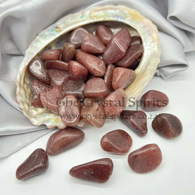 Tumbled Strawberry Aventurine