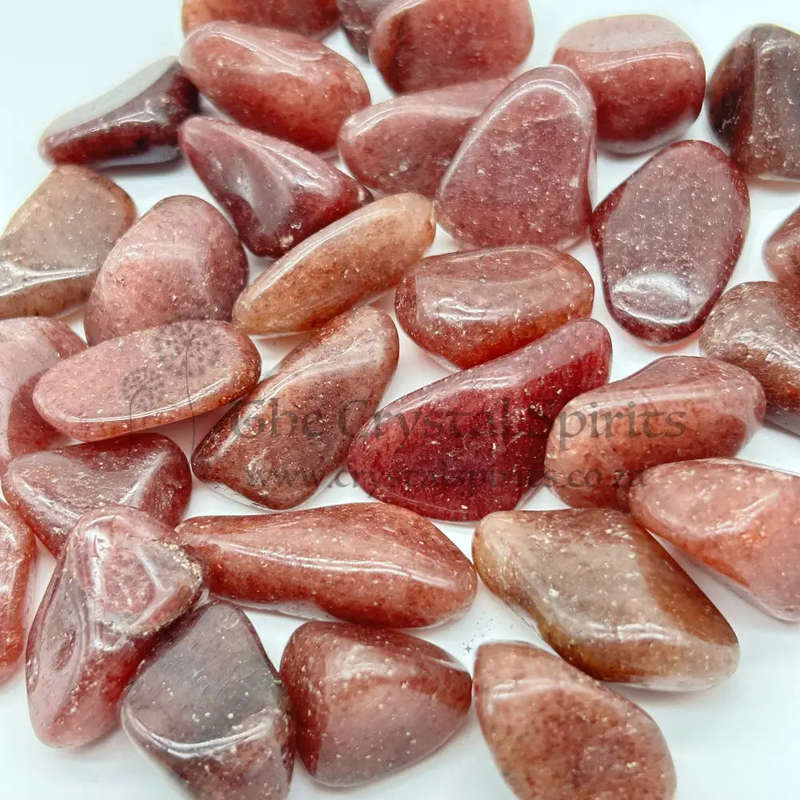 Tumbled Strawberry Aventurine