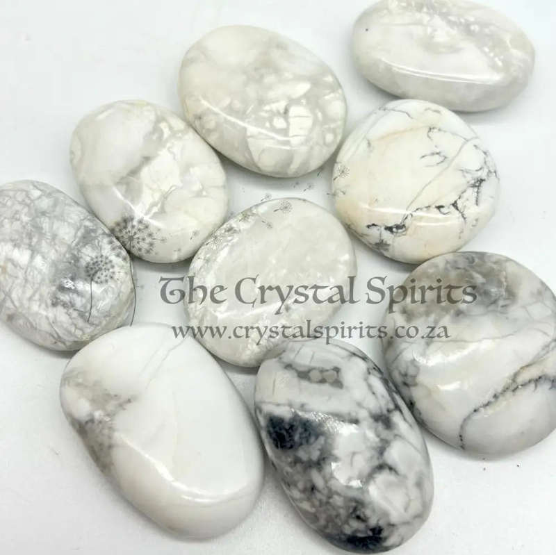 Tumbled White Howlite Crystal Orbs