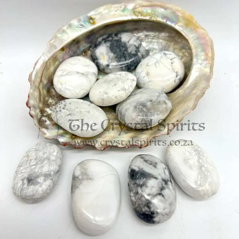 Tumbled White Howlite Crystal Orbs