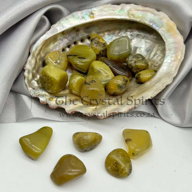 Tumbled Yellow Opal