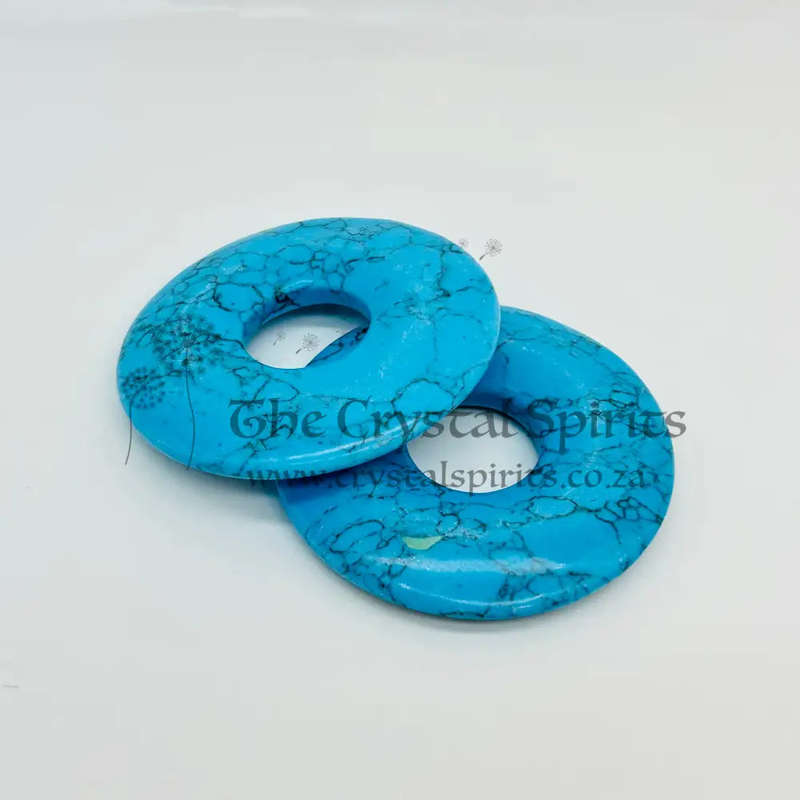 Turquoise Crystal Doughnut