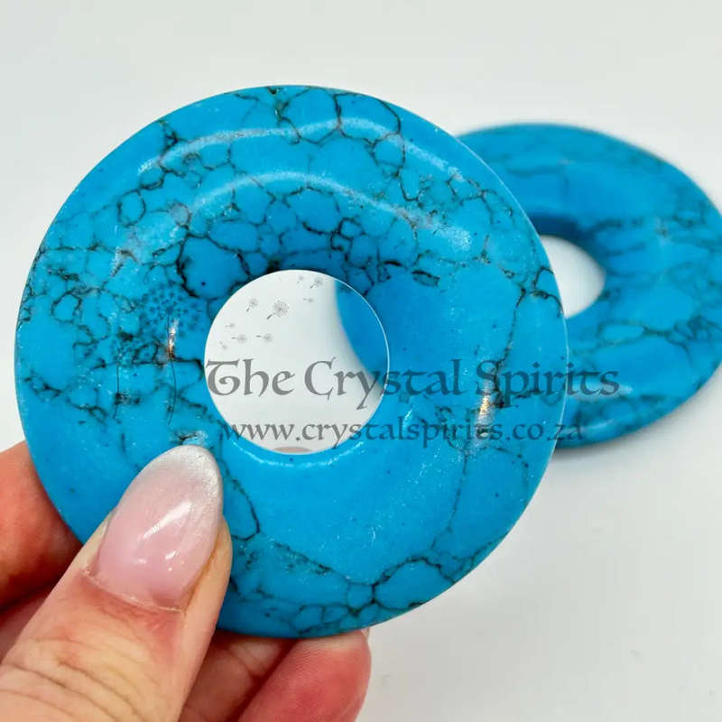 Turquoise Crystal Doughnut