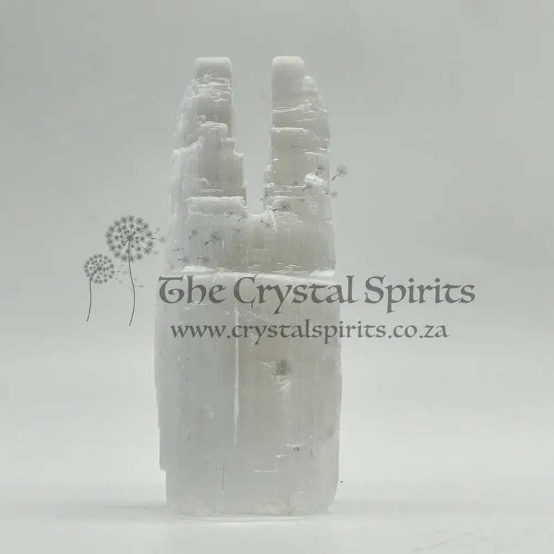 Twin Selenite Crystal Tower
