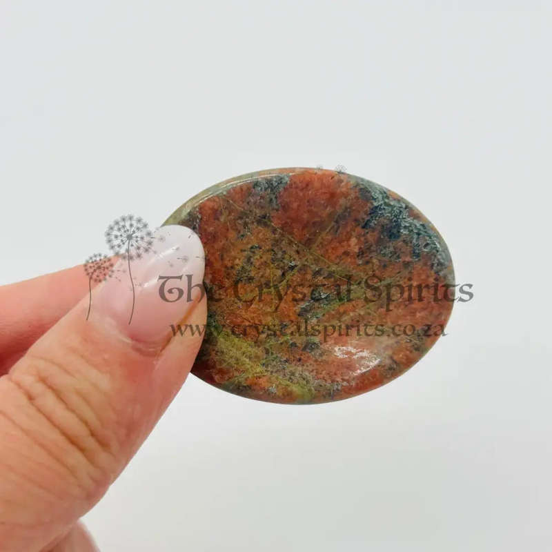 Unakite Crystal Worry Stone