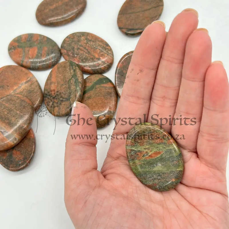 Unakite Crystal Worry Stone