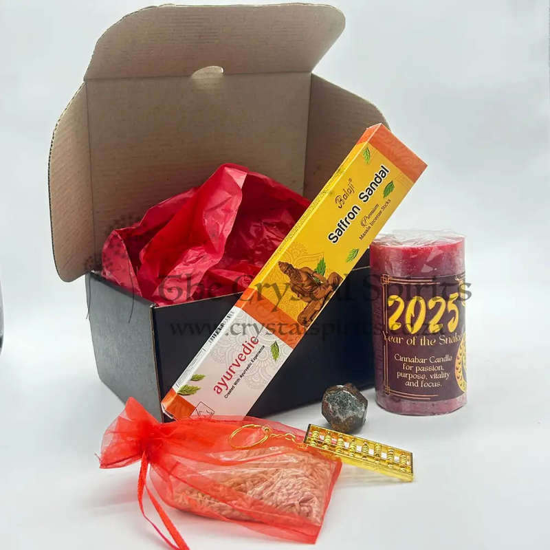 Wealth Home Cinnabar Snake Deluxe Candle Kit for 2025