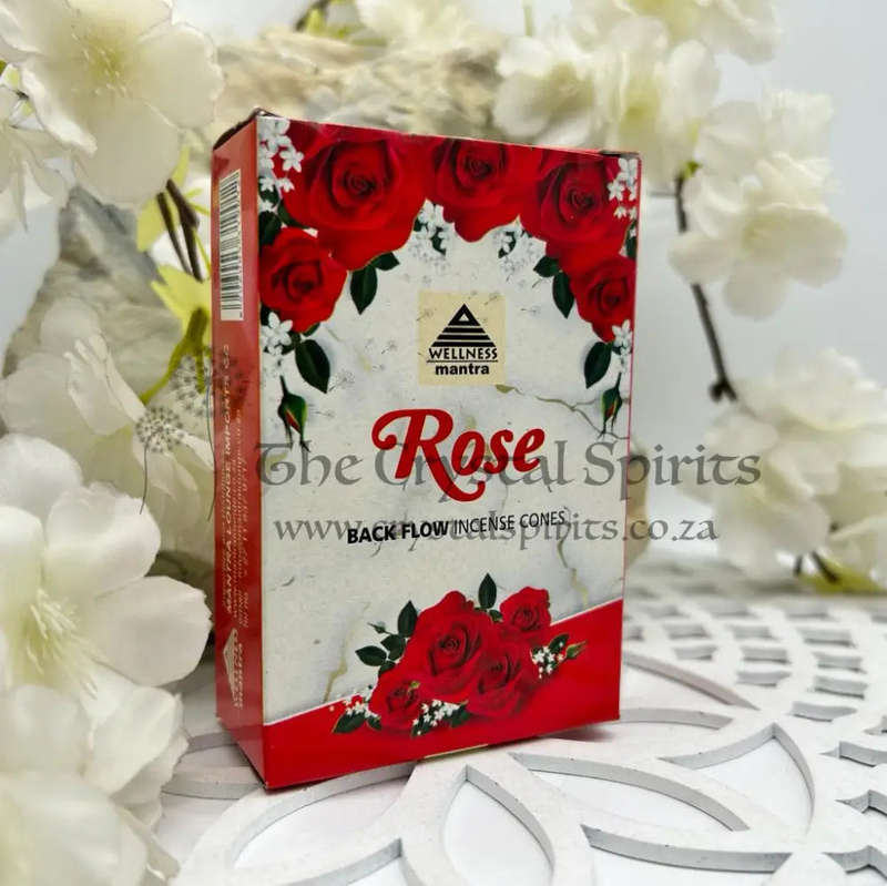 Wellness Mantra Rose Back Flow Incense Cones