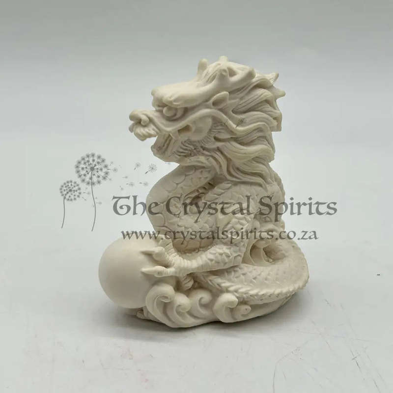 White Dragon With Pearl