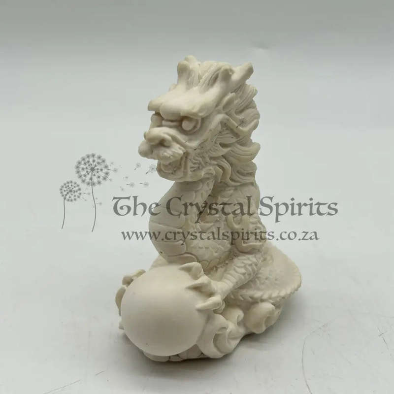 White Dragon With Pearl