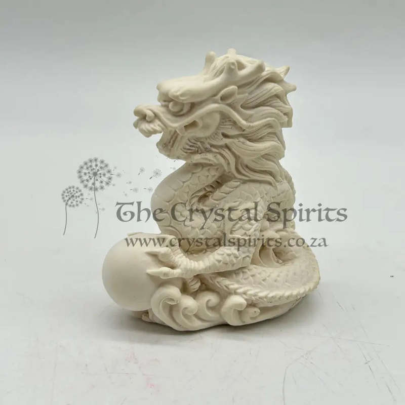 White Dragon With Pearl