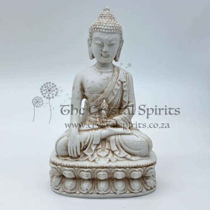 White Indian Buddha Statue