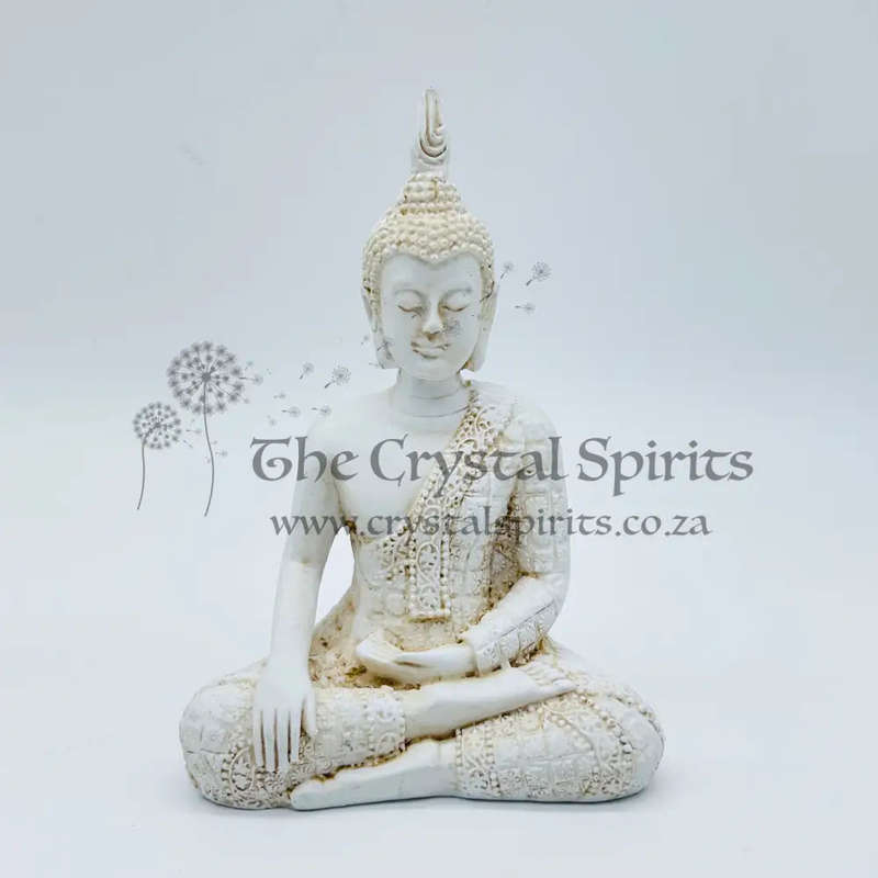 White Indian Buddha Statue