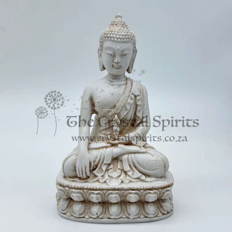 White Indian Buddha Statue