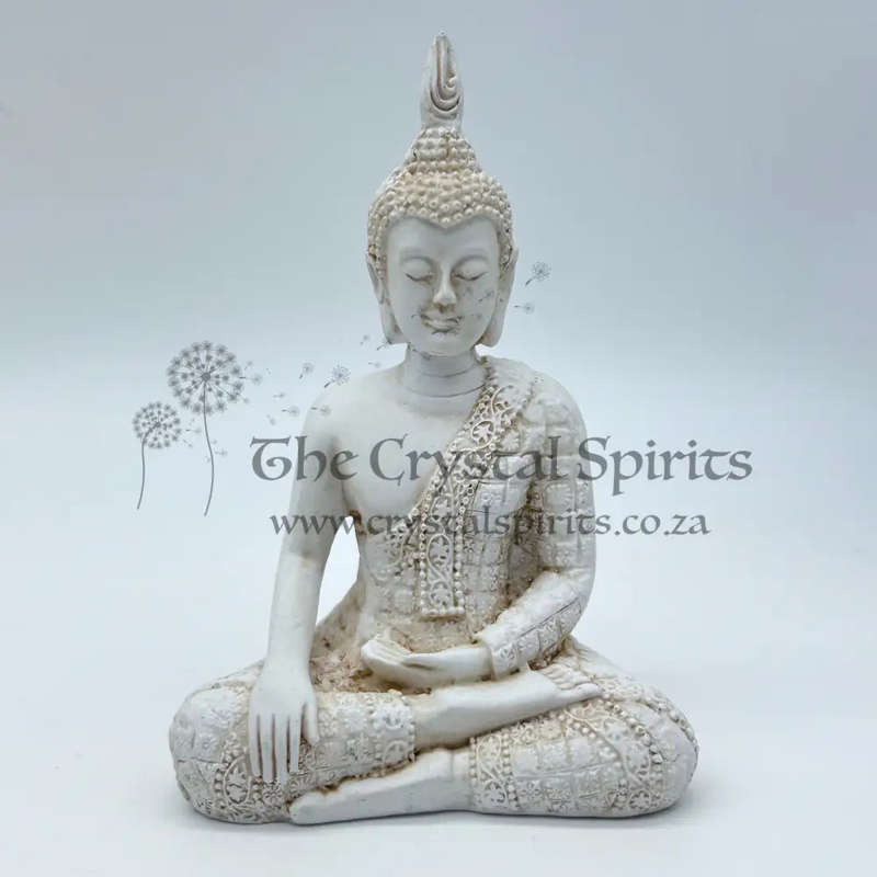 White Indian Buddha Statue