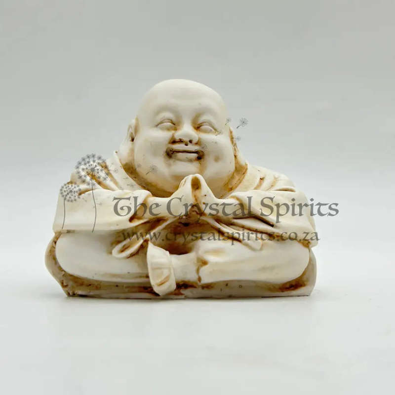 White Laughing Buddha