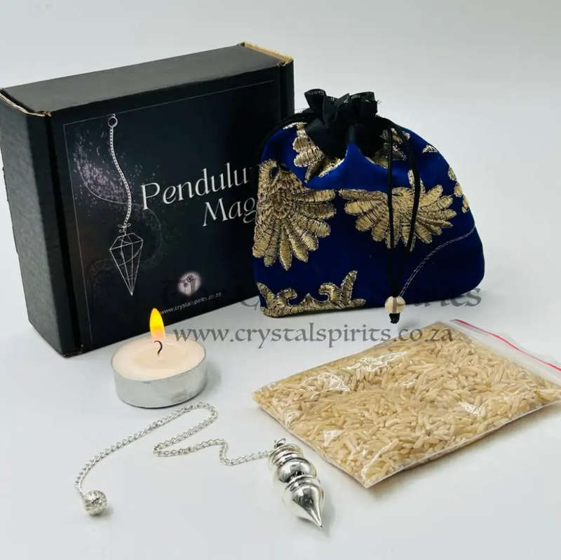 White Metal Grooved Bell Pendulum Kit