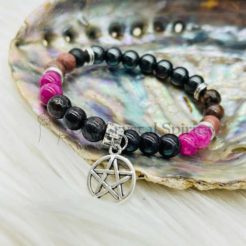 Witches Watch Heart Root Crystal Gemstone Bracelet