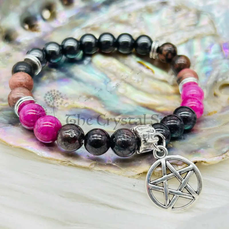 Witches Watch Heart Root Crystal Gemstone Bracelet