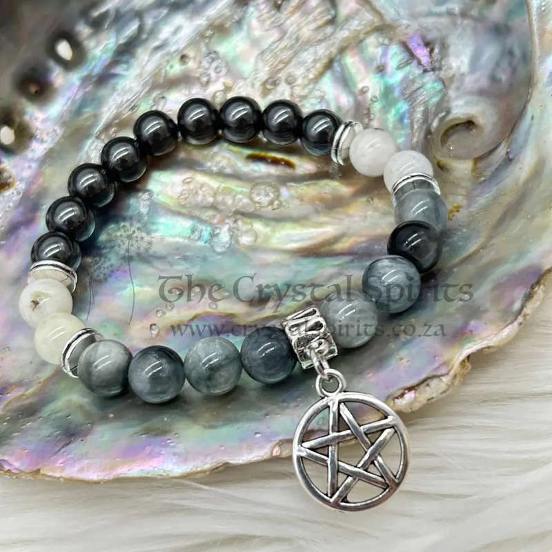 Witches Watch Moon Phases Crystal Gemstone Bracelet