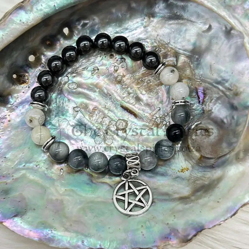Witches Watch Moon Phases Crystal Gemstone Bracelet