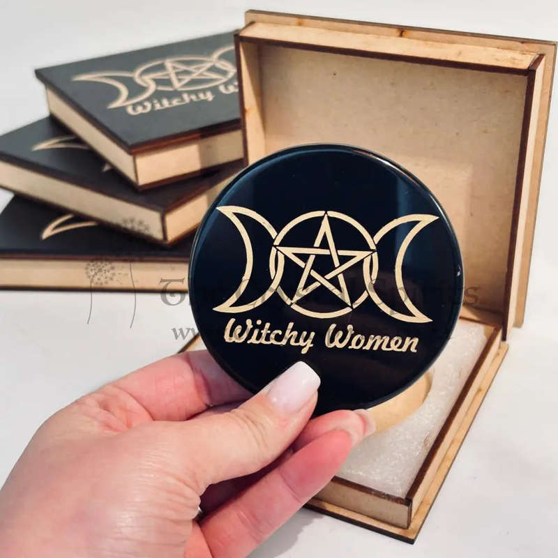Witchy Woman Black Agate Amulet Set