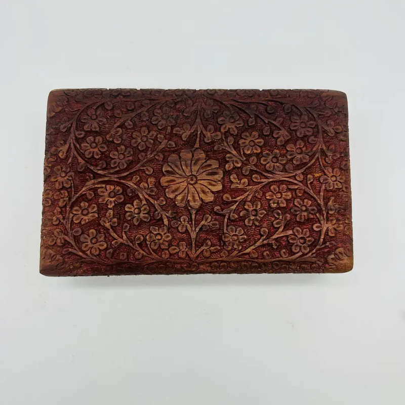 Wooden Carved Wealth Box