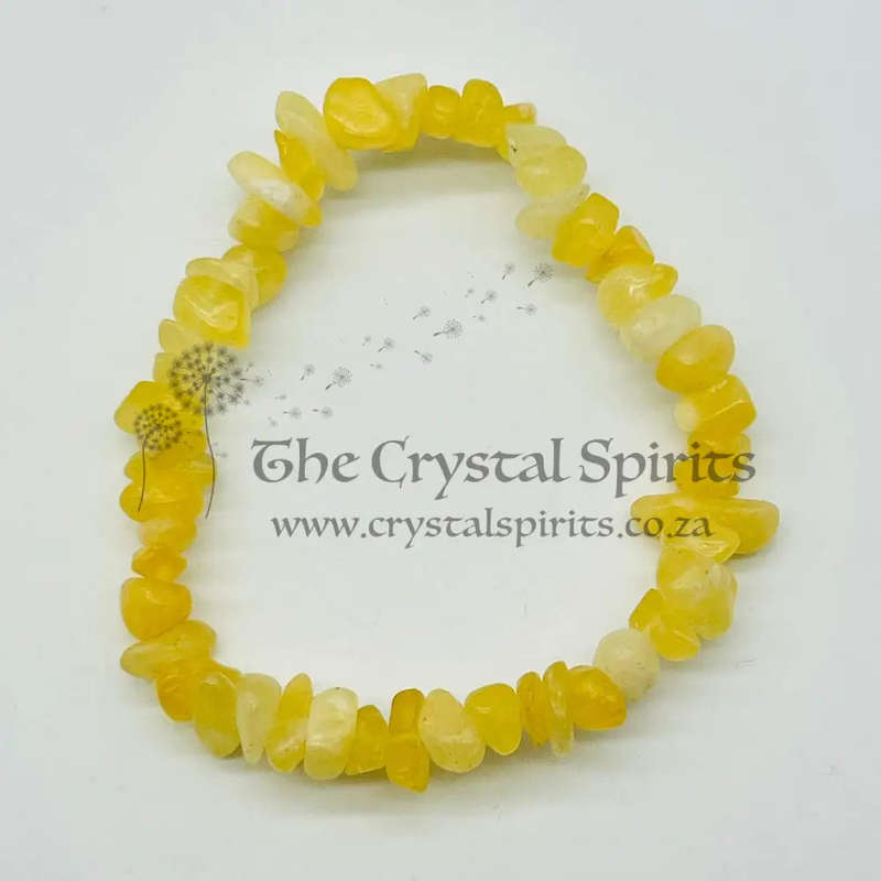 Yellow aventurine Chip Gemstone Bracelet