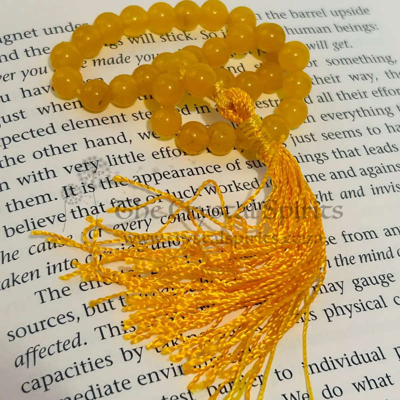 Yellow Aventurine Crystal Tasbeeh Prayer Beads
