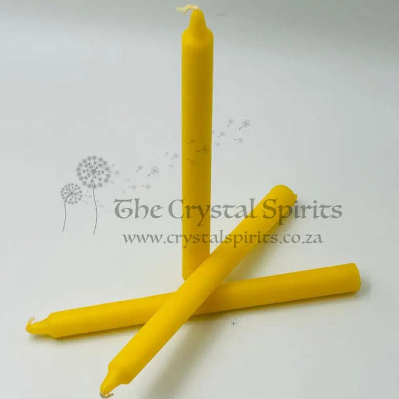 Yellow Shrine Solid Candle