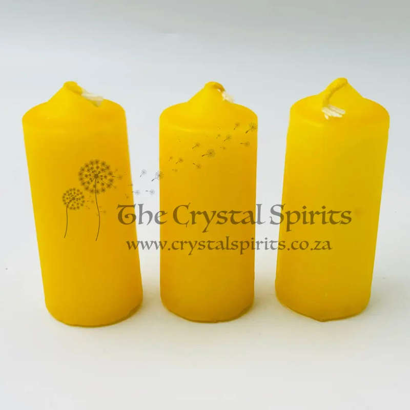 Yellow Small Altar Solid Colour Candles