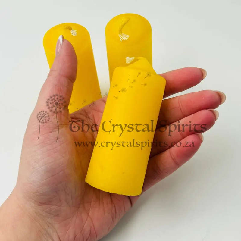 Yellow Small Altar Solid Colour Candles