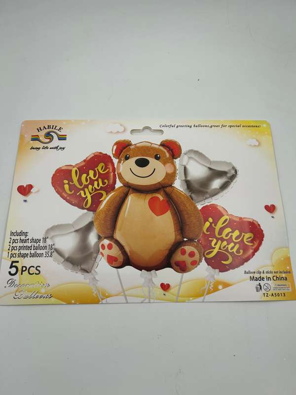 5pc Foil love Balloon