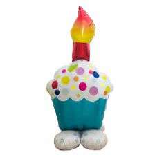 Cupcake Candle Foil Balloon