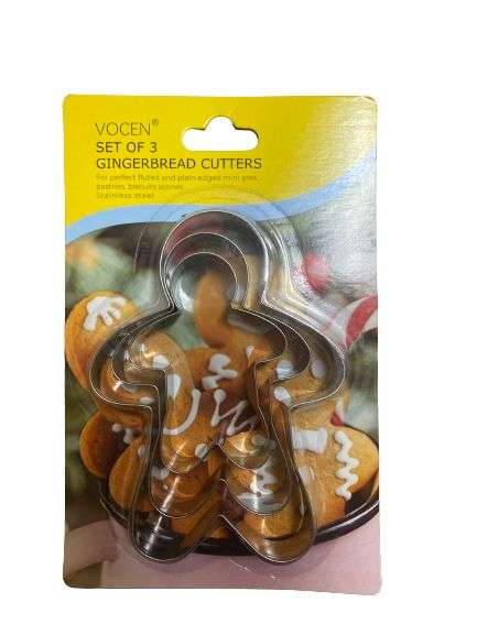 Vocen  Metal Cutter Gingerbread 3piece