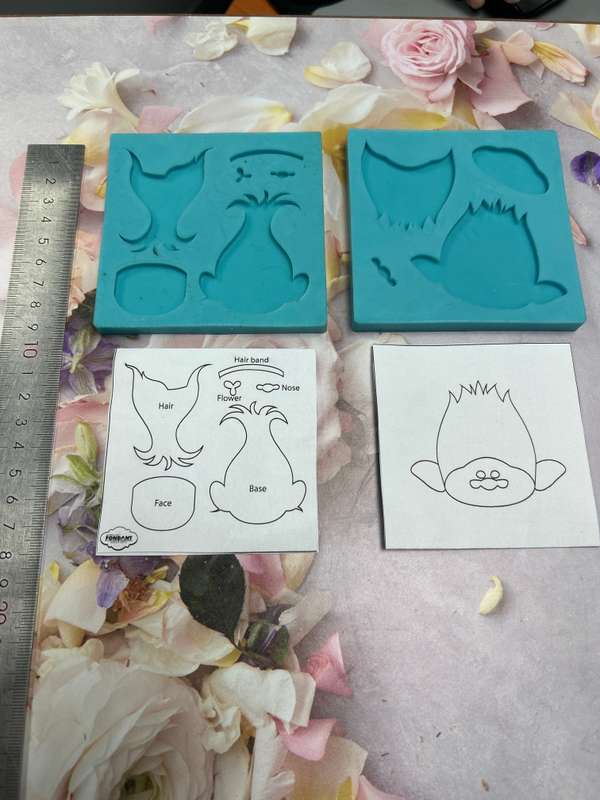 Pre Loved Silicone Mould Troll assemble