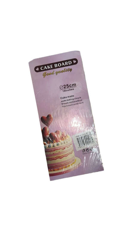 25cm Cake Board Base Gold