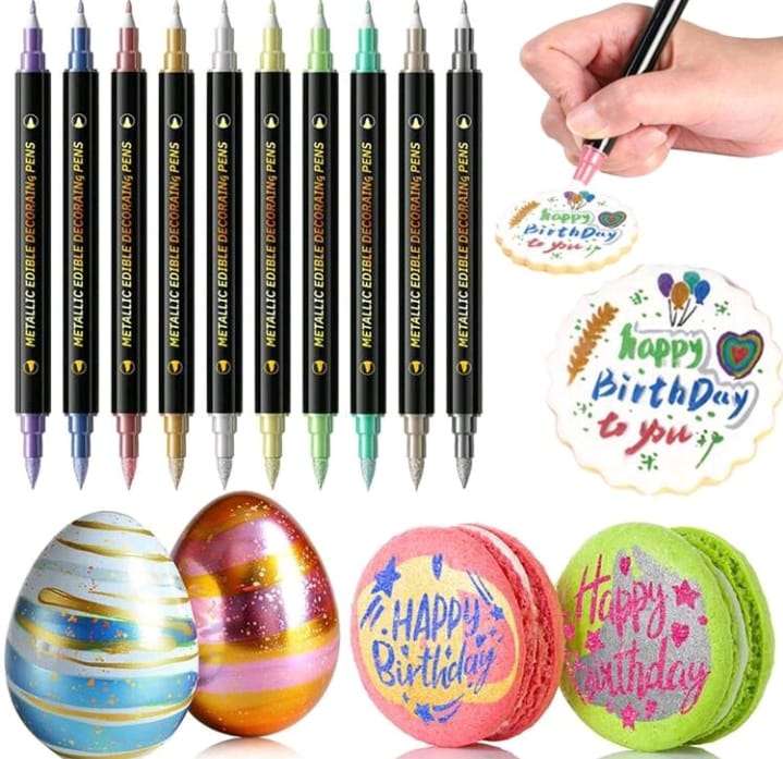 10pc Edible Marker Double Head