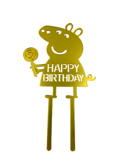 Nr130 Acrylic Cake Topper Peppa Pig