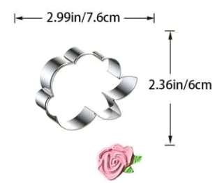 Metal Cookie Cutter Flower Rose
